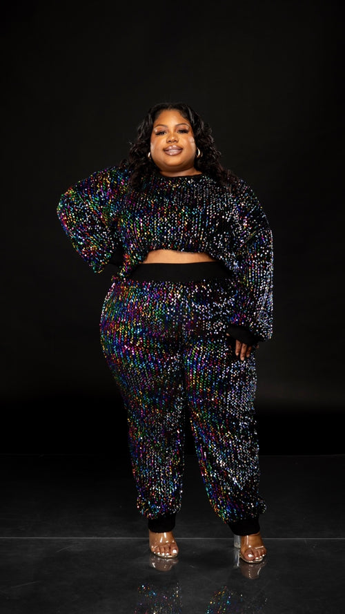 Plus size boutique womens clothing and accessories sequin